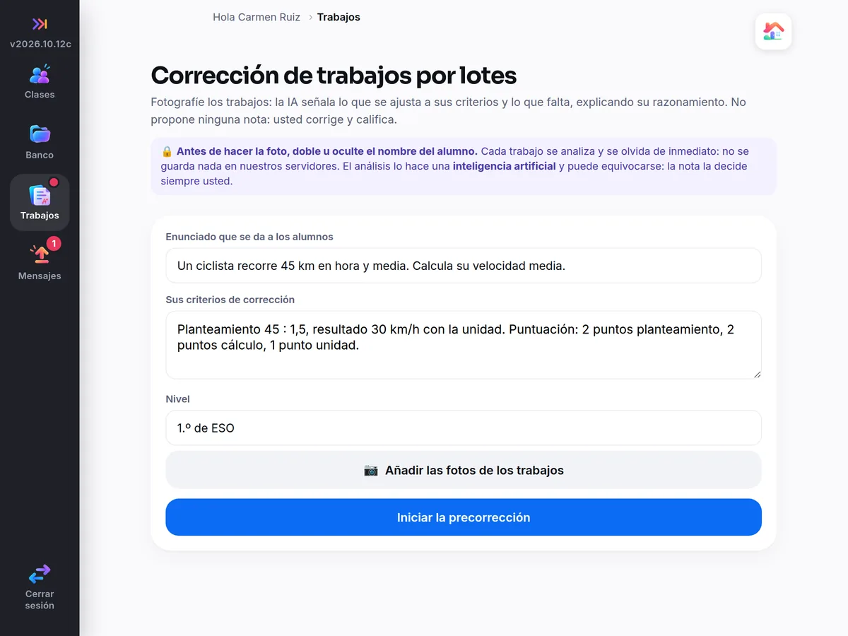 En la tableta: la precorrección de trabajos a partir de fotos